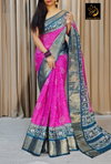 Wow Rekko Silk Sarees With All Over Floral Design Along With Contrast Weaving Border Saree Wholesale Suppliers In Mumbai
